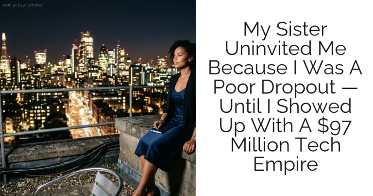 My Sister Uninvited Me Because I Was A Poor Dropout — Until I Showed Up With A $97 Million Tech Empire