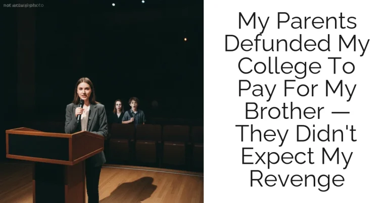 My Parents Defunded My College To Pay For My Brother — They Didn't Expect My Revenge