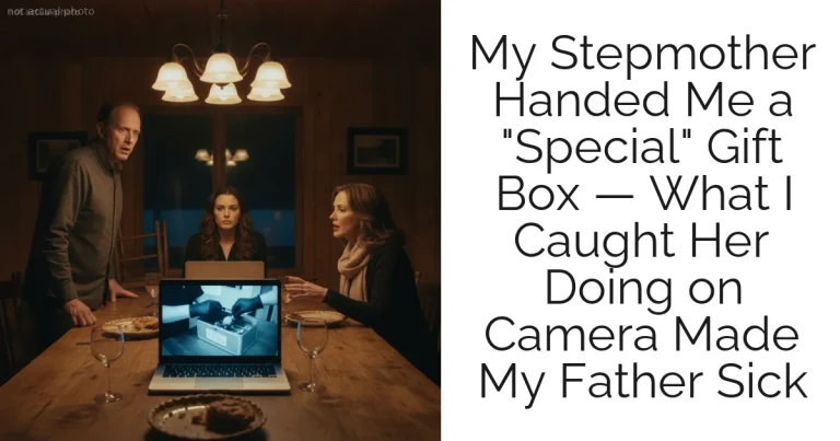 My Stepmother Handed Me a "Special" Gift Box — What I Caught Her Doing on Camera Made My Father Sick