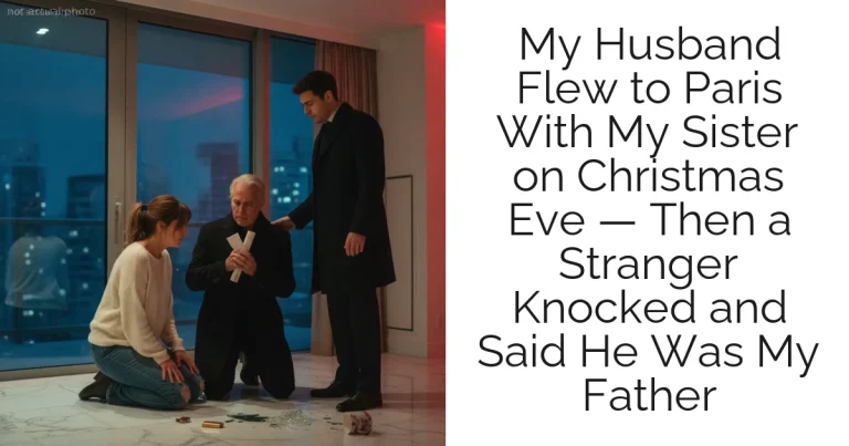My Husband Flew to Paris With My Sister on Christmas Eve — Then a Stranger Knocked and Said He Was My Father