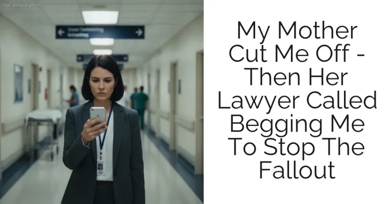 My Mother Cut Me Off - Then Her Lawyer Called Begging Me To Stop The Fallout