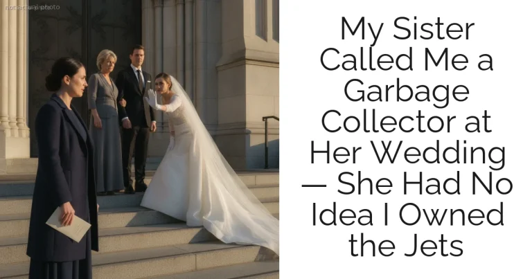 My Sister Called Me a Garbage Collector at Her Wedding — She Had No Idea I Owned the Jets