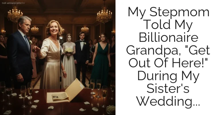 My Stepmom Told My Billionaire Grandpa, "Get Out Of Here!" During My Sister's Wedding...