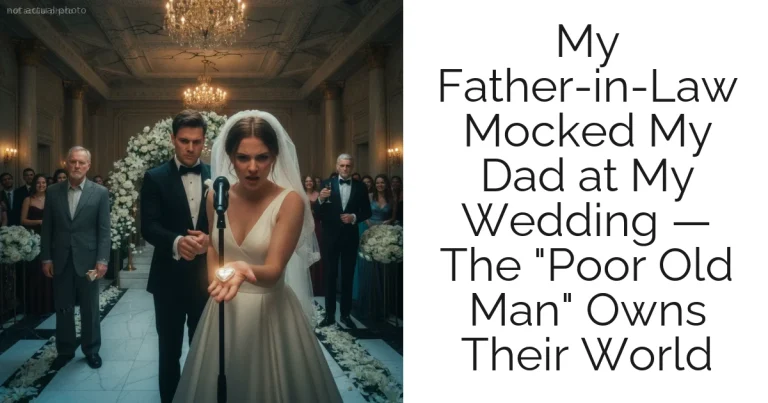My Father-in-Law Mocked My Dad at My Wedding — The "Poor Old Man" Owns Their World