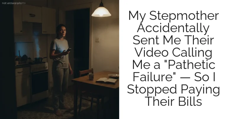 My Stepmother Accidentally Sent Me Their Video Calling Me a "Pathetic Failure" — So I Stopped Paying Their Bills