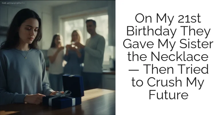 On My 21st Birthday They Gave My Sister the Necklace — Then Tried to Crush My Future
