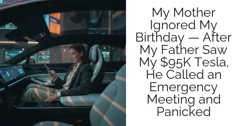 My Mother Ignored My Birthday — After My Father Saw My $95K Tesla, He Called an Emergency Meeting and Panicked