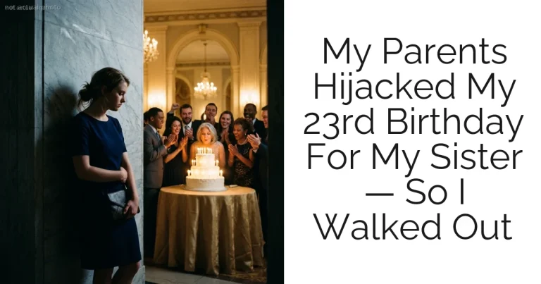 My Parents Hijacked My 23rd Birthday For My Sister — So I Walked Out