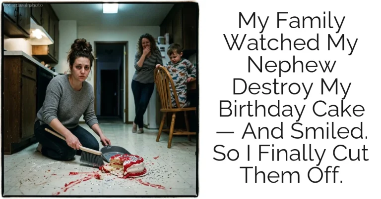 My Family Watched My Nephew Destroy My Birthday Cake — And Smiled. So I Finally Cut Them Off.