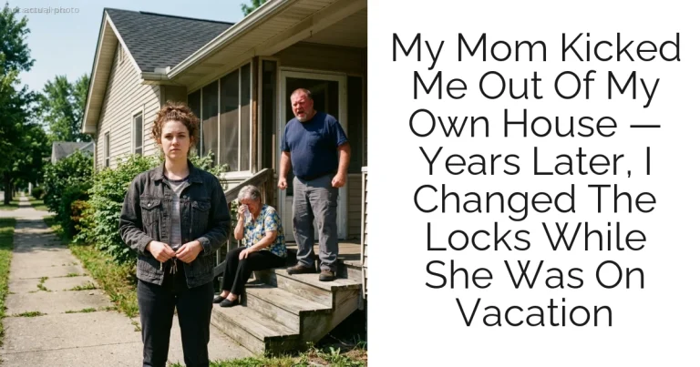 My Mom Kicked Me Out Of My Own House — Years Later, I Changed The Locks While She Was On Vacation