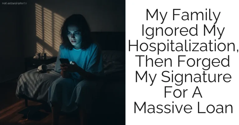 My Family Ignored My Hospitalization, Then Forged My Signature For A Massive Loan