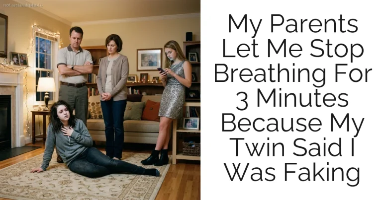 My Parents Let Me Stop Breathing For 3 Minutes Because My Twin Said I Was Faking
