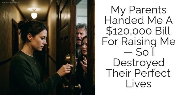 My Parents Handed Me A $120,000 Bill For Raising Me — So I Destroyed Their Perfect Lives