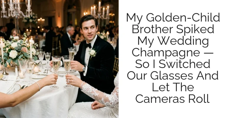 My Golden-Child Brother Spiked My Wedding Champagne — So I Switched Our Glasses And Let The Cameras Roll