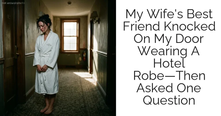 My Wife's Best Friend Knocked On My Door Wearing A Hotel Robe—Then Asked One Question