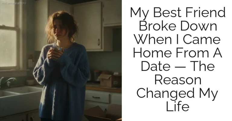 My Best Friend Broke Down When I Came Home From A Date — The Reason Changed My Life