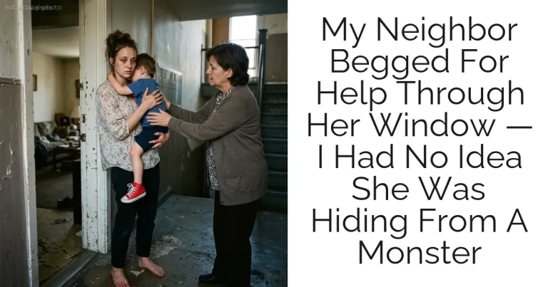 My Neighbor Begged For Help Through Her Window — I Had No Idea She Was Hiding From A Monster