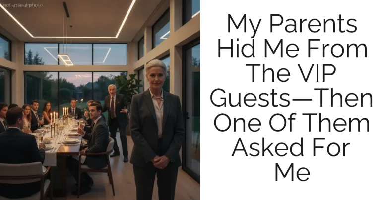 My Parents Hid Me From The VIP Guests—Then One Of Them Asked For Me