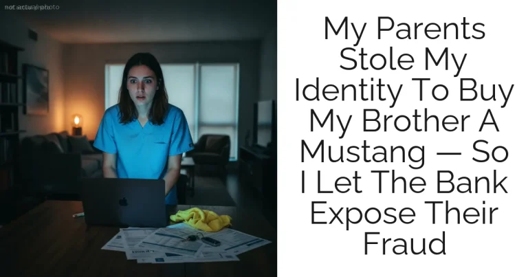 My Parents Stole My Identity To Buy My Brother A Mustang — So I Let The Bank Expose Their Fraud