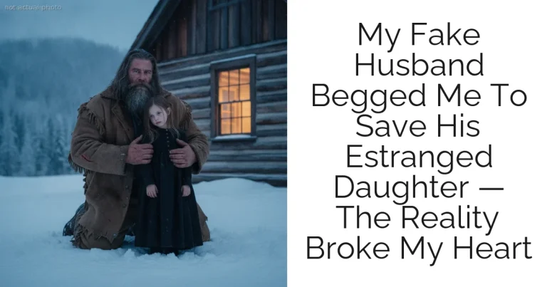 My Fake Husband Begged Me To Save His Estranged Daughter — The Reality Broke My Heart