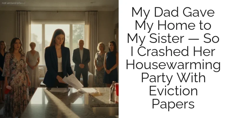 My Dad Gave My Home to My Sister — So I Crashed Her Housewarming Party With Eviction Papers
