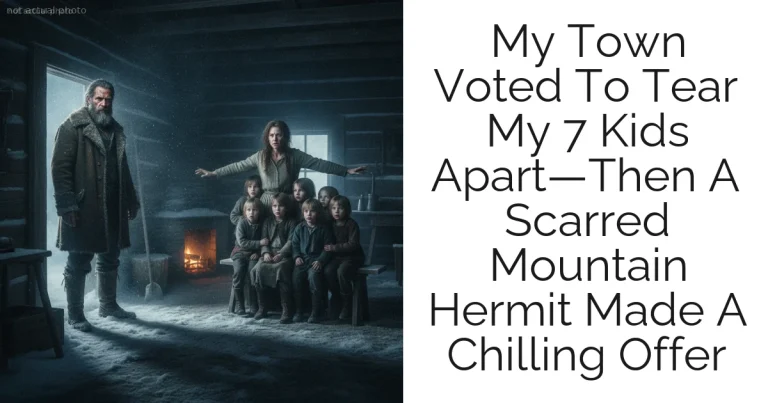 My Town Voted To Tear My 7 Kids Apart—Then A Scarred Mountain Hermit Made A Chilling Offer