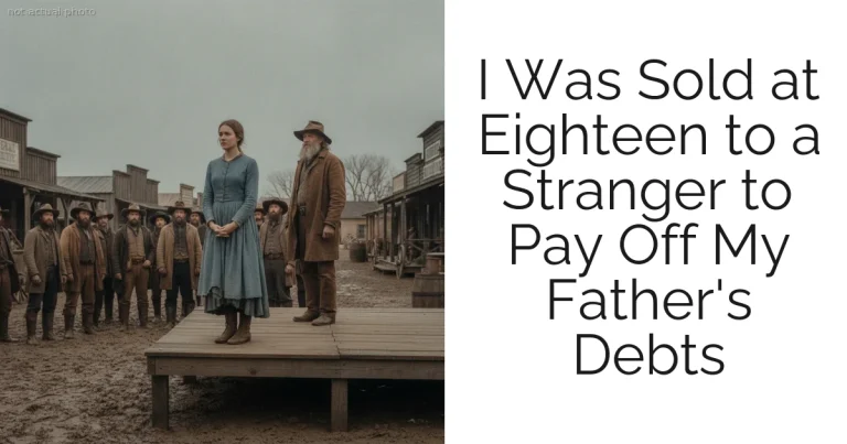 I Was Sold at Eighteen to a Stranger to Pay Off My Father's Debts