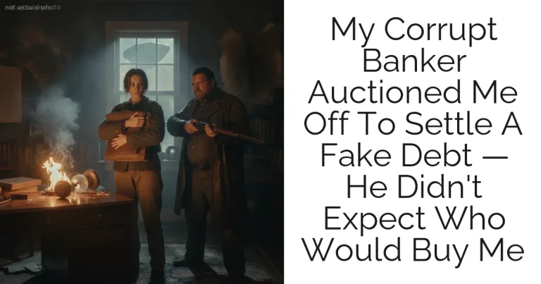 My Corrupt Banker Auctioned Me Off To Settle A Fake Debt — He Didn't Expect Who Would Buy Me