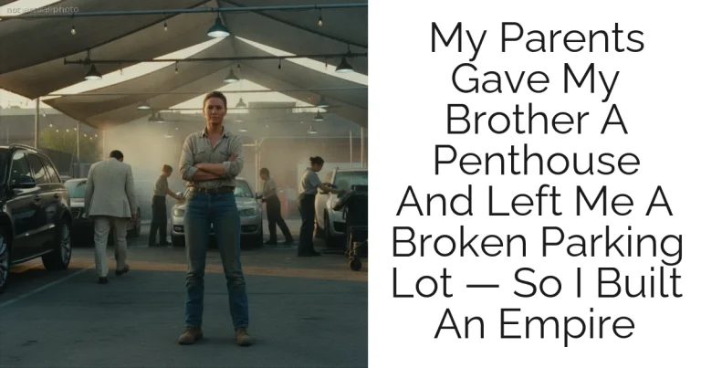 My Parents Gave My Brother A Penthouse And Left Me A Broken Parking Lot — So I Built An Empire