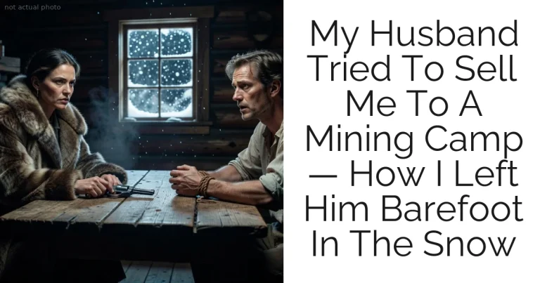 My Husband Tried To Sell Me To A Mining Camp — How I Left Him Barefoot In The Snow