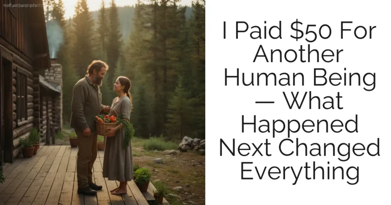 I Paid $50 For Another Human Being — What Happened Next Changed Everything