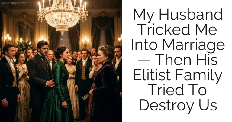 My Husband Tricked Me Into Marriage — Then His Elitist Family Tried To Destroy Us