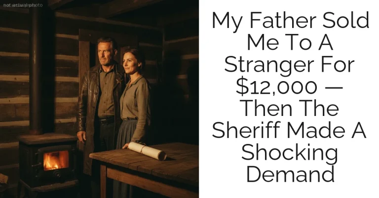 My Father Sold Me To A Stranger For $12,000 — Then The Sheriff Made A Shocking Demand