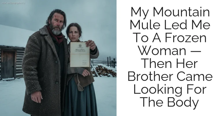 My Mountain Mule Led Me To A Frozen Woman — Then Her Brother Came Looking For The Body