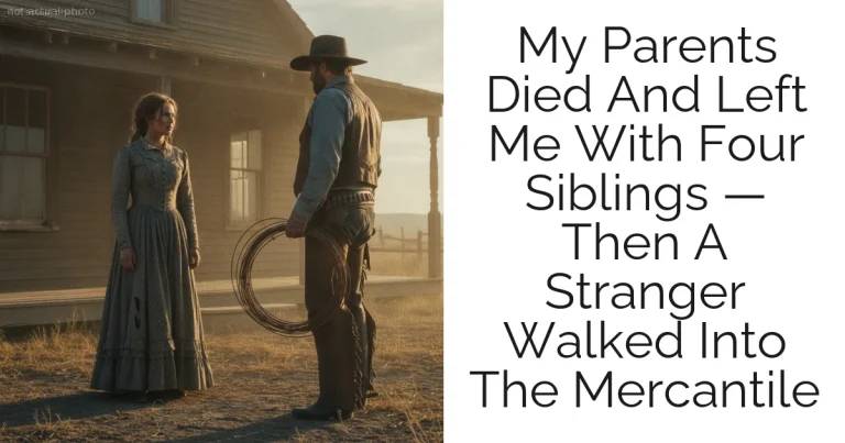 My Parents Died And Left Me With Four Siblings — Then A Stranger Walked Into The Mercantile