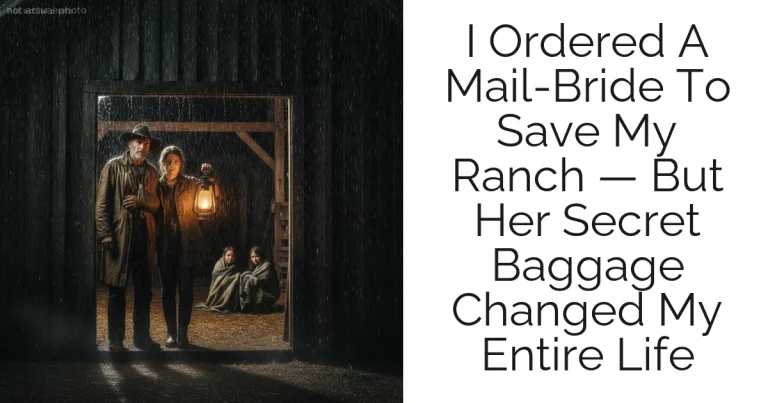 I Ordered A Mail-Bride To Save My Ranch — But Her Secret Baggage Changed My Entire Life