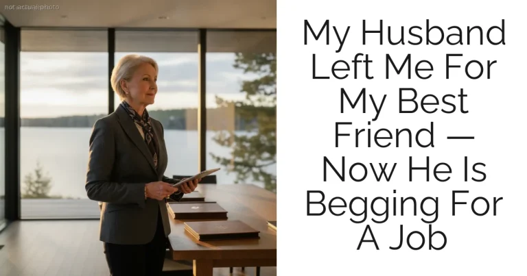 My Husband Left Me For My Best Friend — Now He Is Begging For A Job