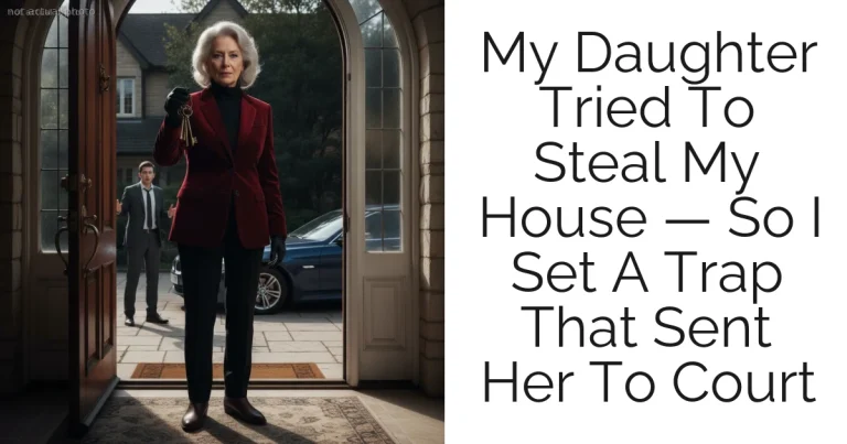 My Daughter Tried To Steal My House — So I Set A Trap That Sent Her To Court