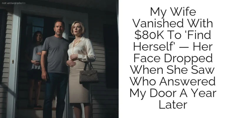 My Wife Vanished With $80K To 'Find Herself' — Her Face Dropped When She Saw Who Answered My Door A Year Later