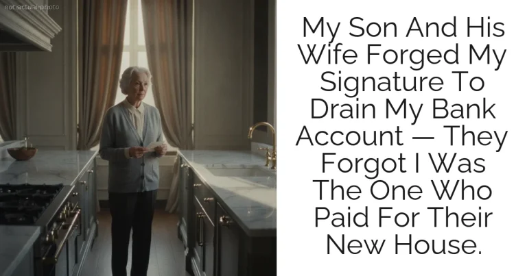 My Son And His Wife Forged My Signature To Drain My Bank Account — They Forgot I Was The One Who Paid For Their New House.