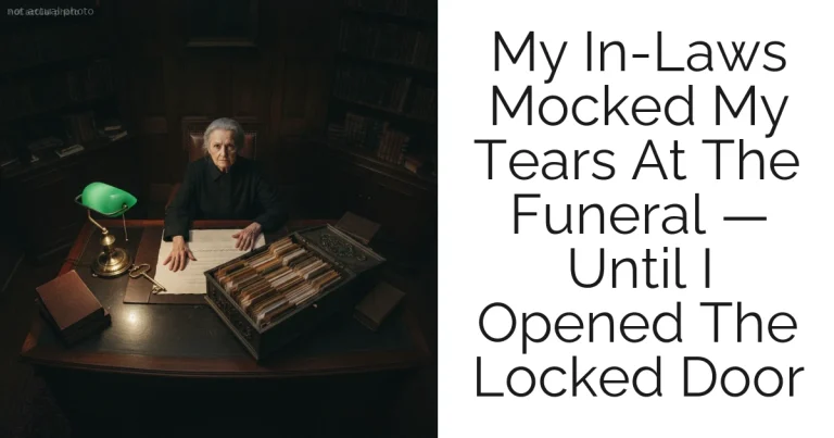 My In-Laws Mocked My Tears At The Funeral — Until I Opened The Locked Door