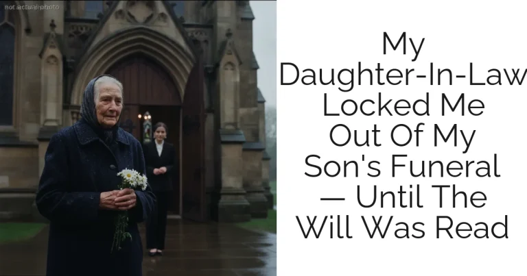My Daughter-In-Law Locked Me Out Of My Son's Funeral — Until The Will Was Read