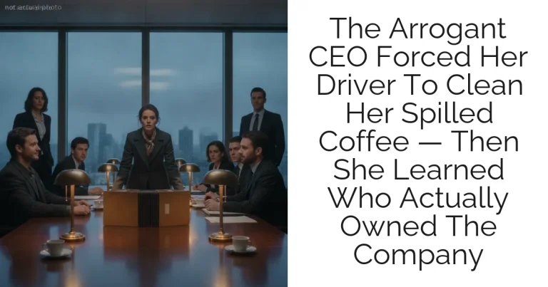 The Arrogant CEO Forced Her Driver To Clean Her Spilled Coffee — Then She Learned Who Actually Owned The Company