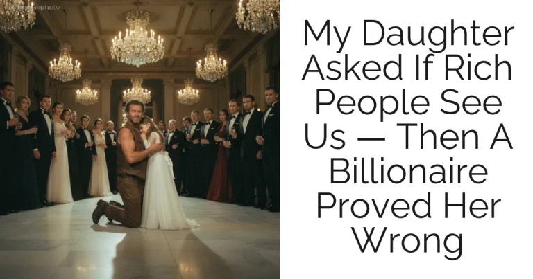 My Daughter Asked If Rich People See Us — Then A Billionaire Proved Her Wrong
