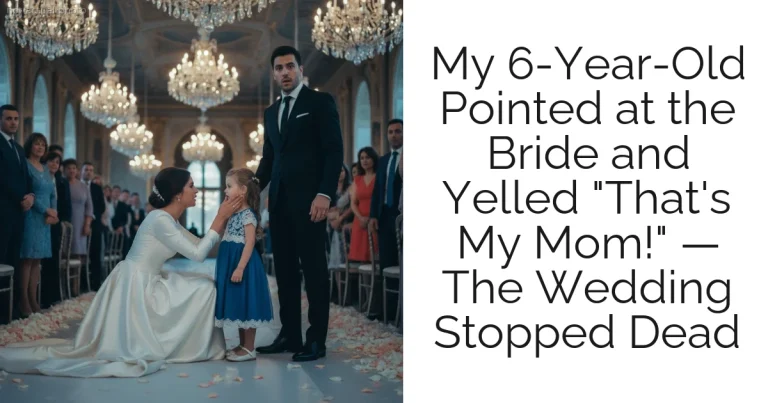 My 6-Year-Old Pointed at the Bride and Yelled "That's My Mom!" — The Wedding Stopped Dead