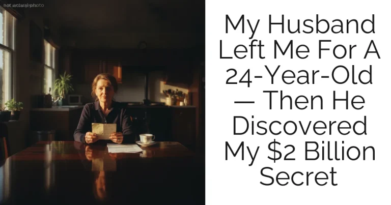 My Husband Left Me For A 24-Year-Old — Then He Discovered My $2 Billion Secret