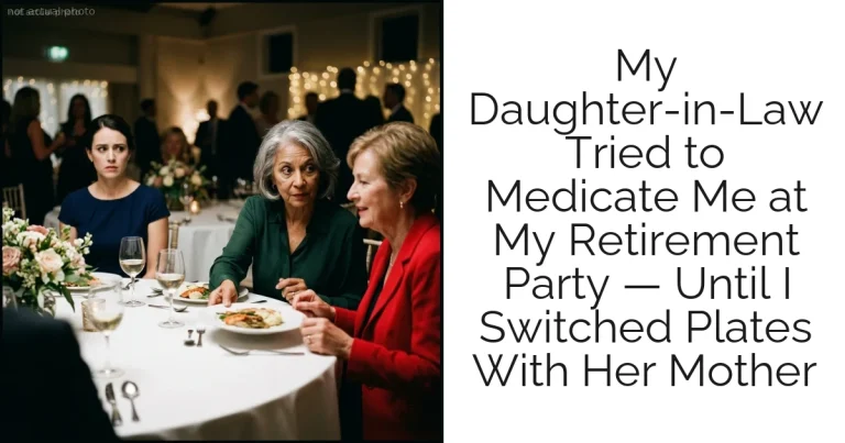 My Daughter-in-Law Tried to Medicate Me at My Retirement Party — Until I Switched Plates With Her Mother