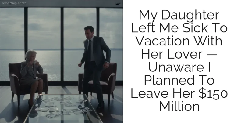 My Daughter Left Me Sick To Vacation With Her Lover — Unaware I Planned To Leave Her $150 Million