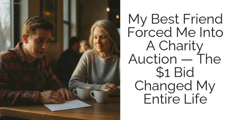 My Best Friend Forced Me Into A Charity Auction — The $1 Bid Changed My Entire Life