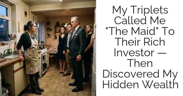 My Triplets Called Me "The Maid" To Their Rich Investor — Then Discovered My Hidden Wealth